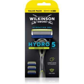 Wilkinson Sword Hydro5 Sensitive aparat de ras + rezervă 4 pc - imagine 2